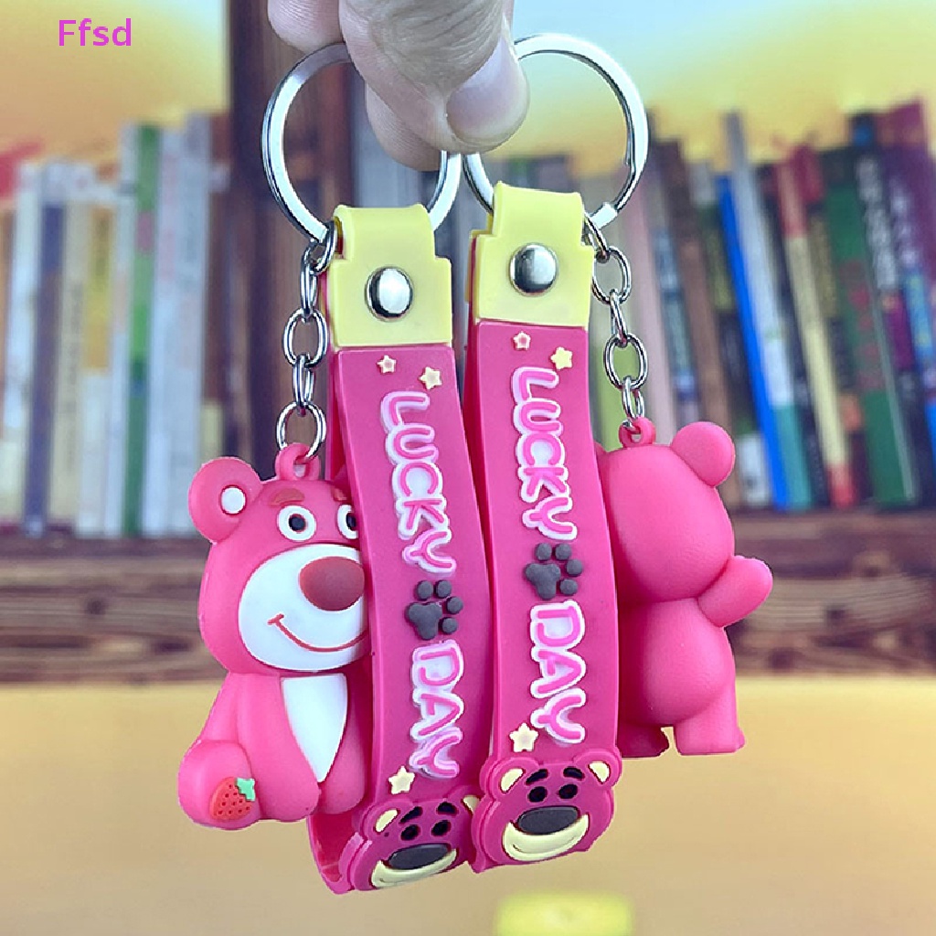 {Ffsd} Móc Chìa Khóa Xe Hơi / Túi Xách Hình Búp Bê Lotso Hoạt Hình Toy Story Sáng Tạo Làm Quà Tặng Cho Trẻ Em