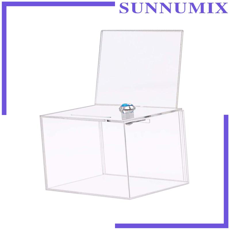 Hộp Sưu Tập Nhận Thức Bằng Acrylic Trong Suốt Có Khóa