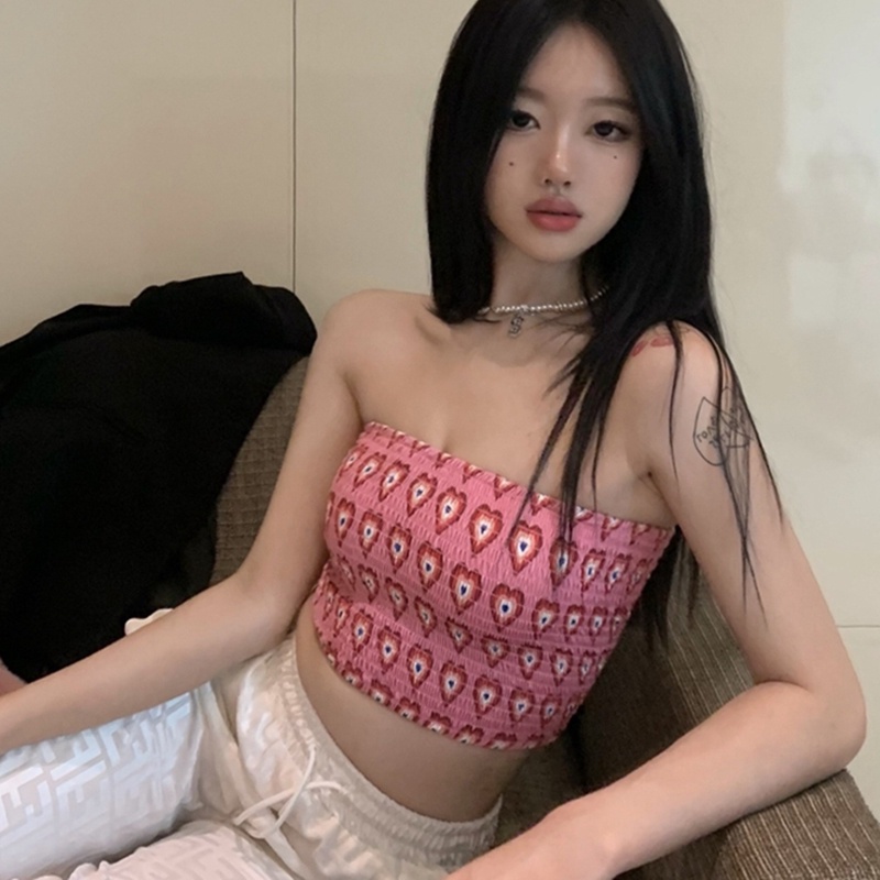 IELGY    Áo Ống Trái Tim Thời Trang Cho Nữ