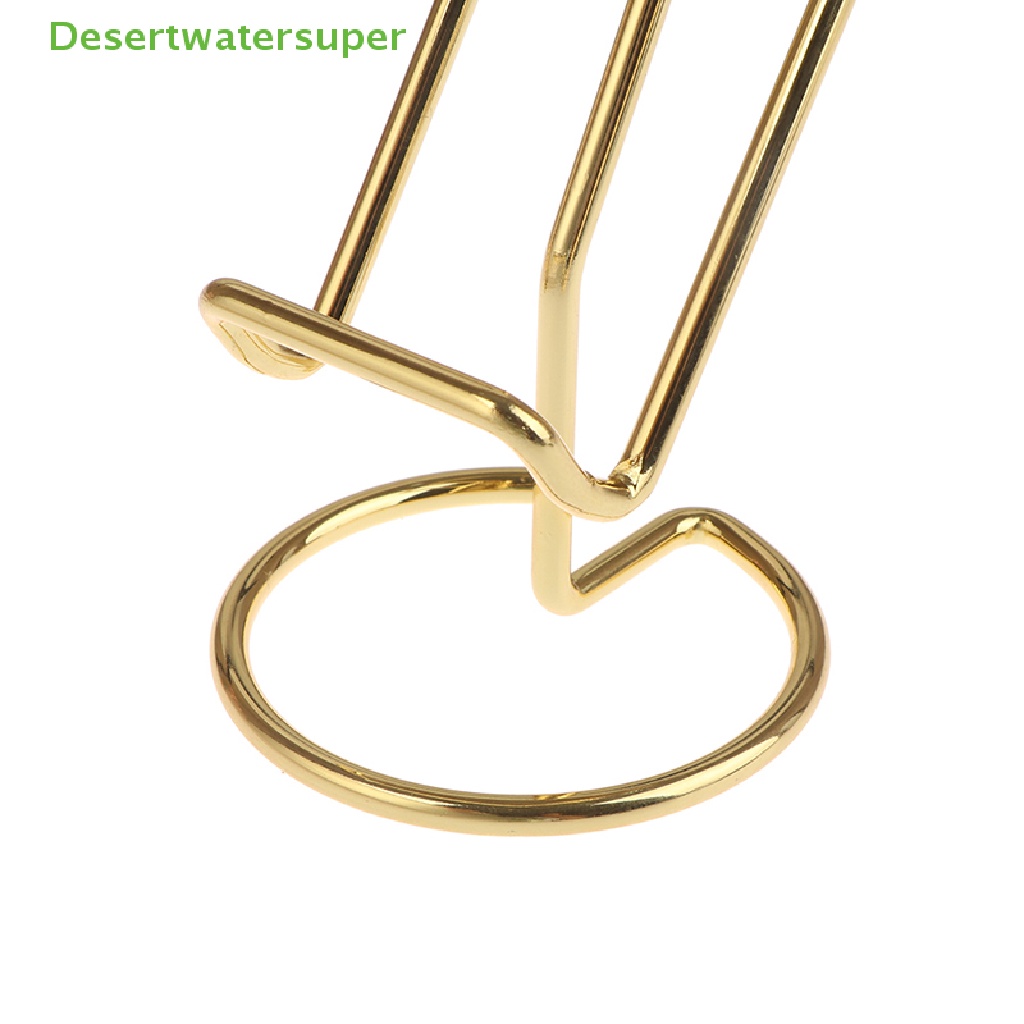 Giá Đỡ Điện Thoại / Thẻ Để Bàn Bằng Kim Loại Màu Vàng Hồng