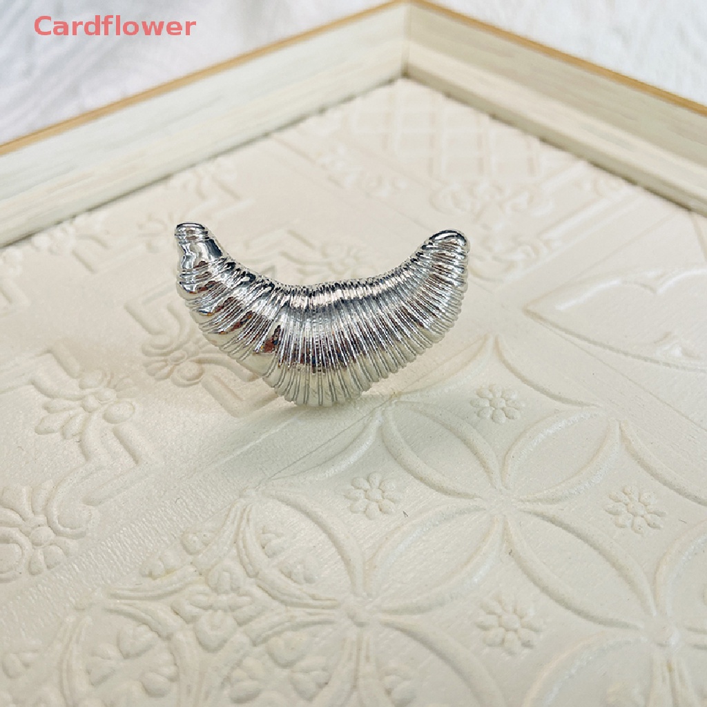 < Cardflower > Ghim Cài Áo Bằng Hợp Kim Hình Sừng Bò Croissant Chống Trượt Phụ Kiện Điện Cực Cho Quần Áo Corsage Mới
