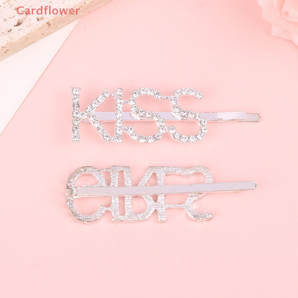 Kẹp Tóc Chữ Cái Đính Đá Lấp Lánh Mới