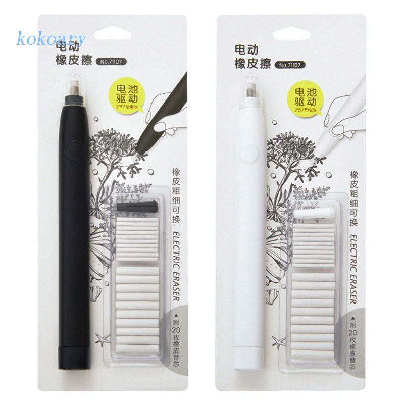 Bút Chì Điện Kèm 20 Lõi Thay Thế Cho Bé Tập Vẽ