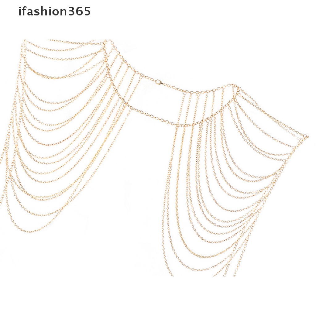 [ifashion365] Vòng cổ Cơ Thể Dạng Chuỗi Tua Rua Thời Trang Quyến Rũ Cho Nữ