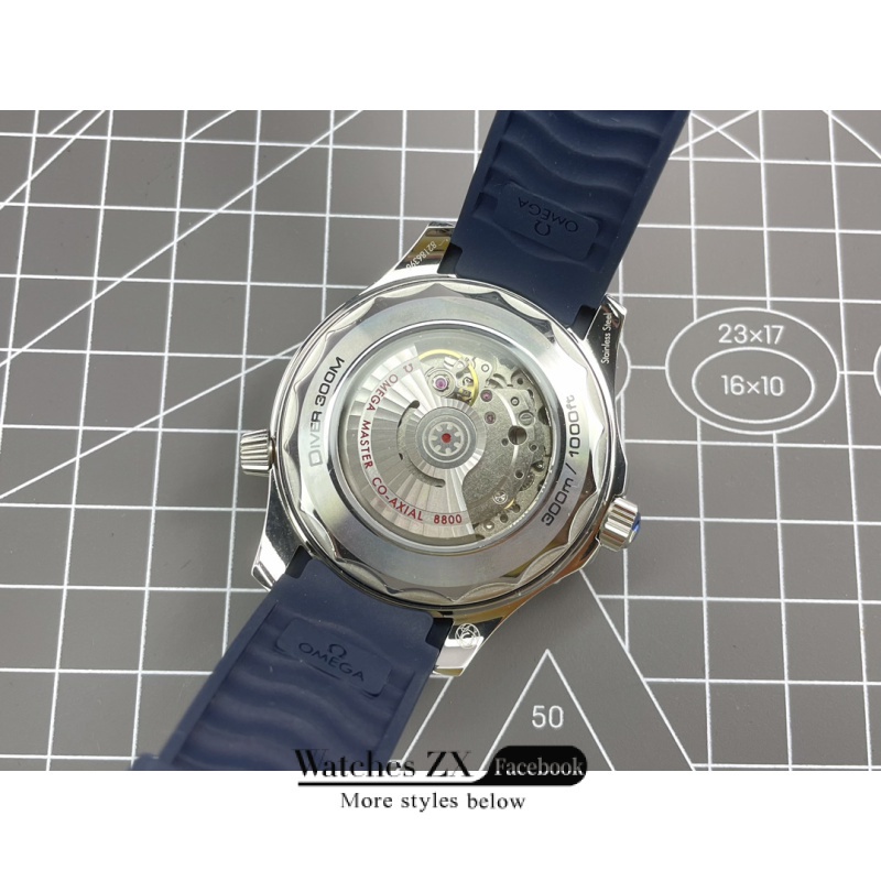 Đồng Hồ Đeo Tay Dây Cao Su Tự Động 41mm Omega Seamaster Thời Trang Cao Cấp Cho Nam