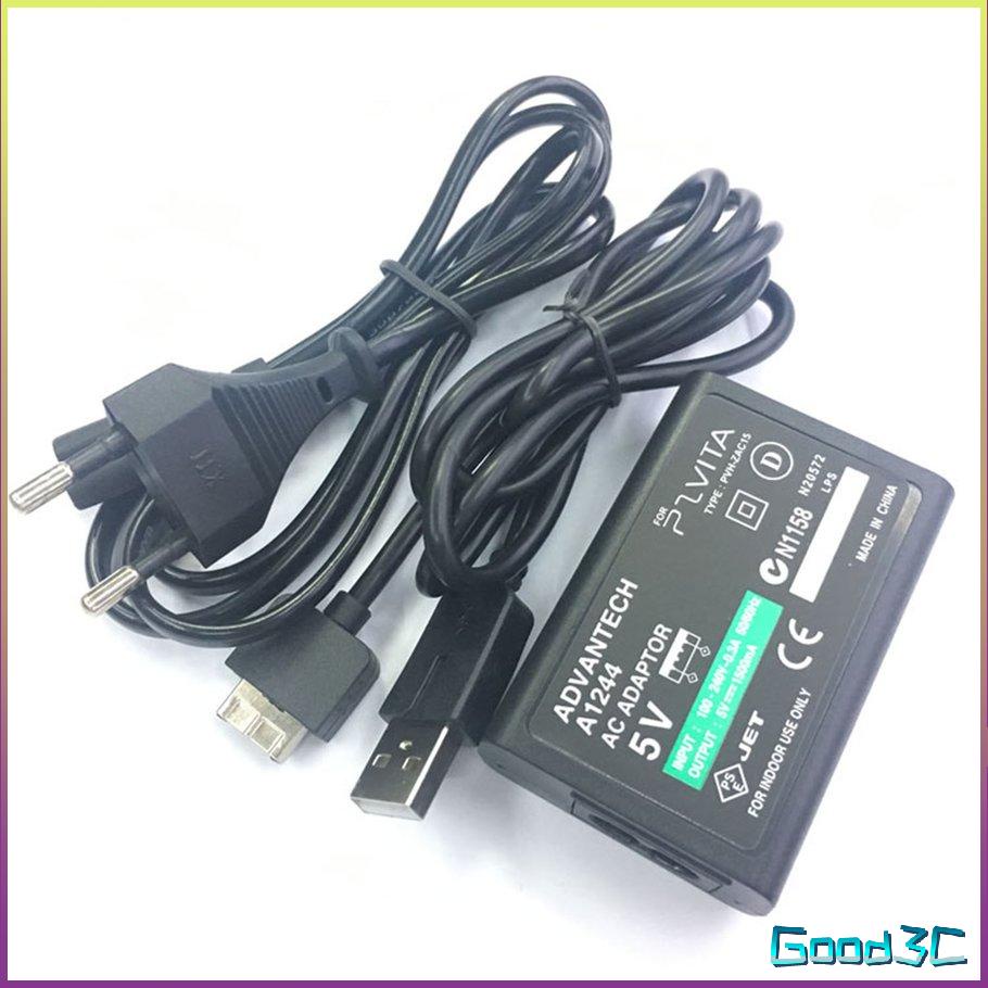Bộ sạc nguồn ổn định điều hợp hiệu suất đáng tin cậy cho Sony Dành Ps Vita Nguồn điện xoay chiều Chuyển đổi bộ Cáp dữ liệu USB Phích cắm của chúng tôi [U/9]