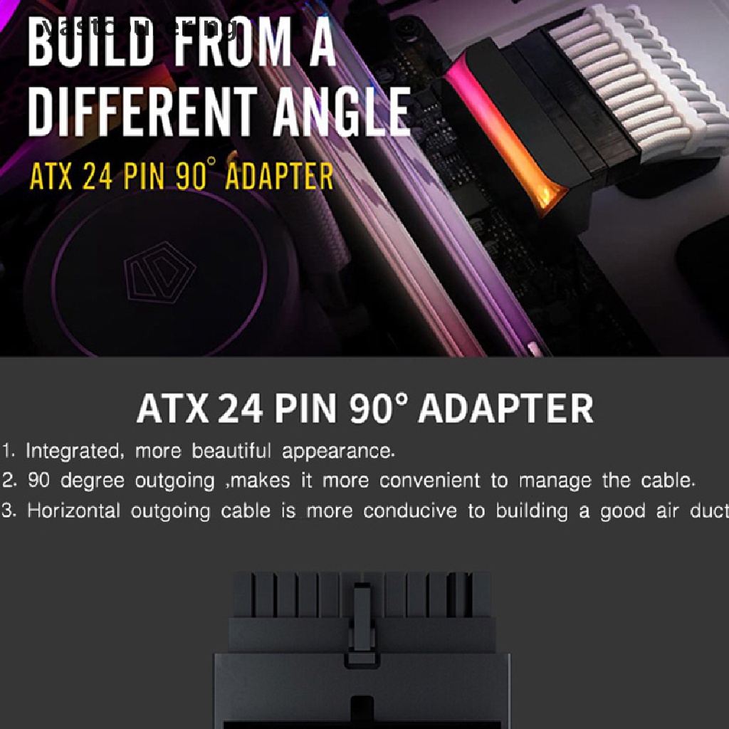 Mô Đun Chuyển Đổi Nguồn Điện ATX 24Pin Sang 90 Độ DIY