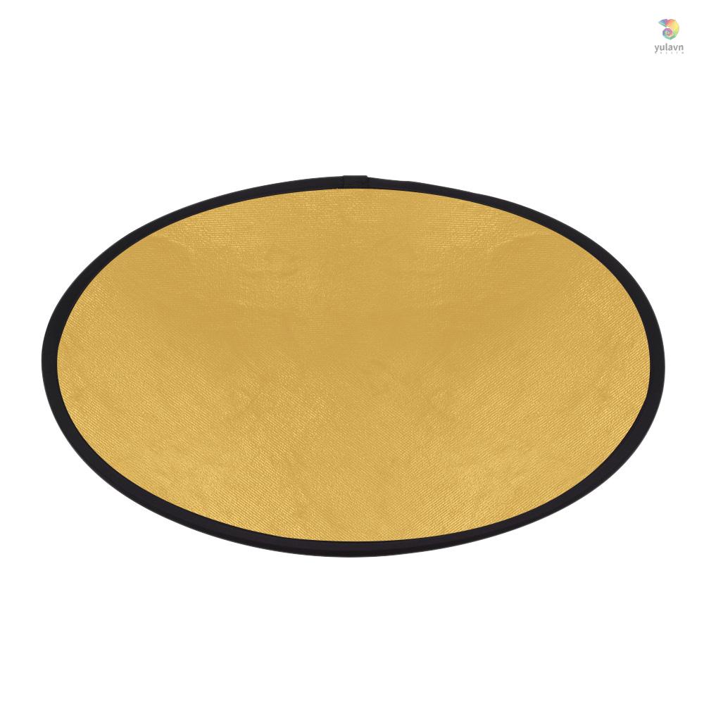 Tấm Phản Chiếu Ánh Sáng Chụp Ảnh Chân Dung Andoer 24 &quot;60cm Màu Vàng / Bạc 2 Trong 1