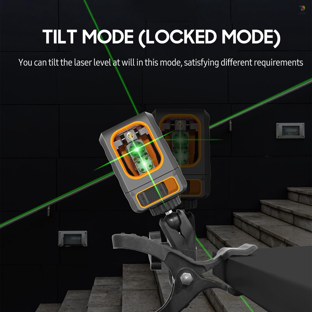 Máy Cân Bằng Laser 30M / 98FT Có Giá Đỡ 10 Cấp Độ Làm Sáng 4 Chế Độ