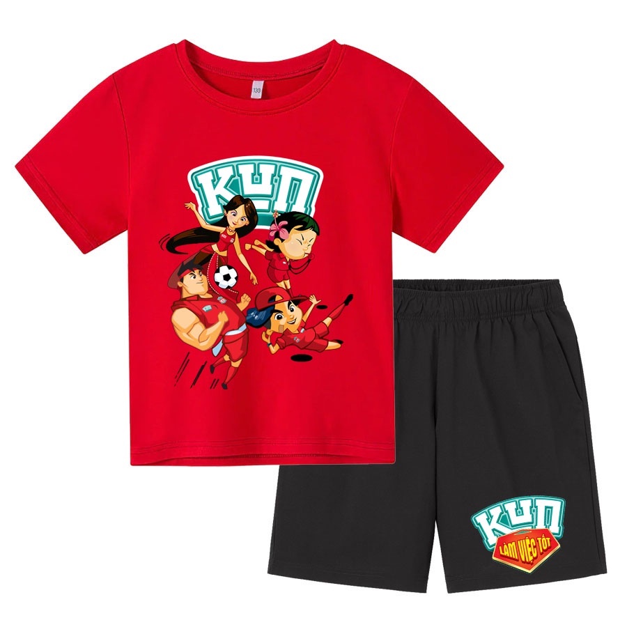 Bộ Đồ cho bé trai và bé gái in hình Kun dễ thương cực đẹp