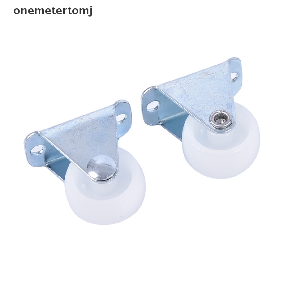 Onemetertomj Bánh Xe Nhựa PP Một Chiều Màu Trắng Thạch Cao 1 &quot;Thông Dụng