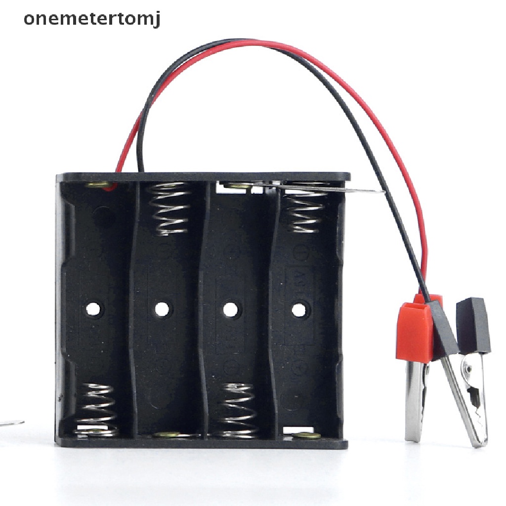 Onemetertomj Hộp Nhựa Kích Thước Tiêu Chuẩn Kích Thước 2x 3x 4x AA 2x AAA Có Dây Chì Bên Hông Hộp Hàn Connecg EN