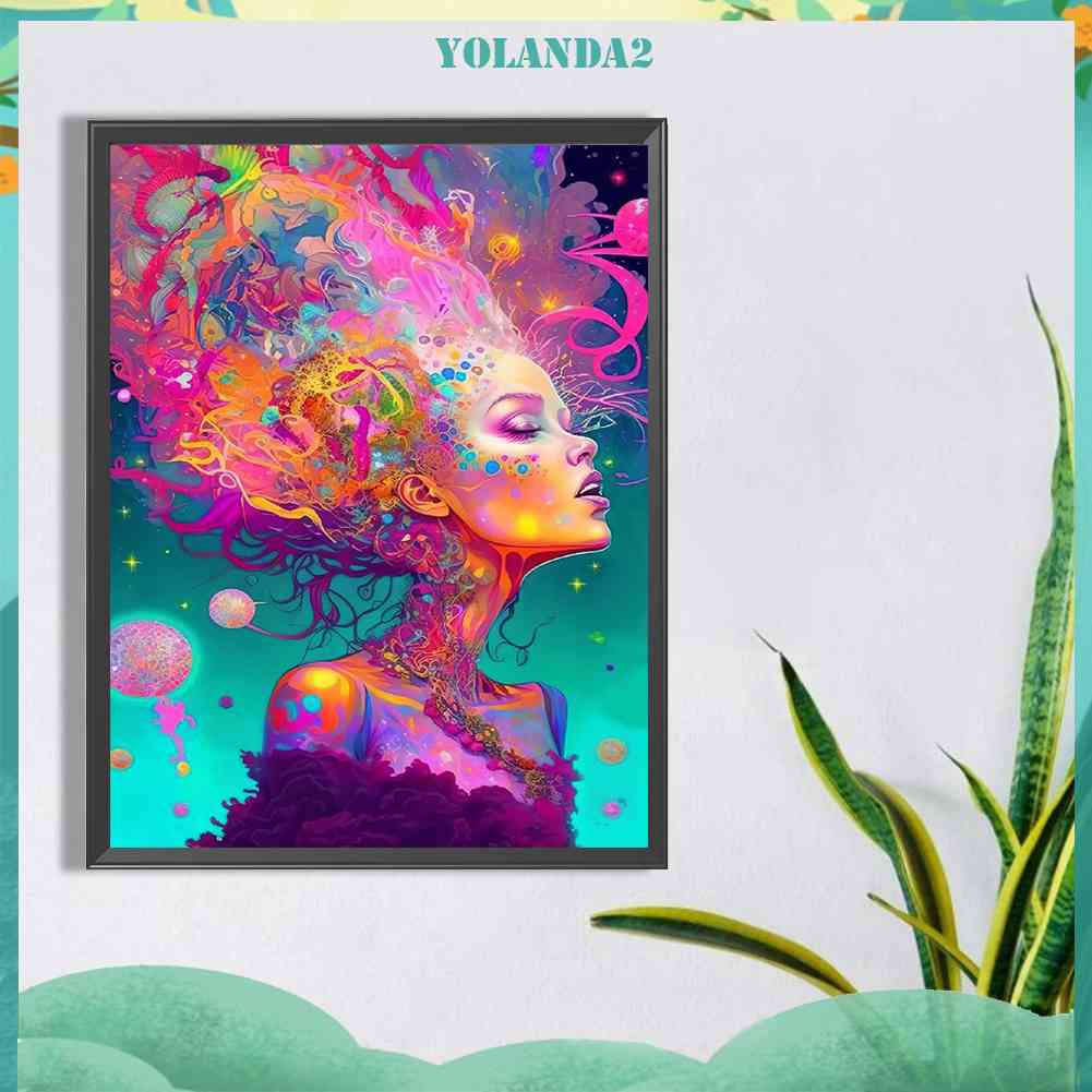 Tranh Đính Đá Kim Cương Toàn Bộ 5D DIY Hình Vẽ Nữ Thần Trang Trí Nhà Cửa