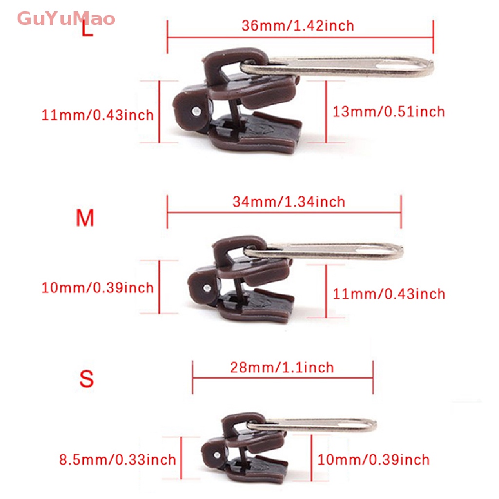 Bộ 12 Dây Kéo Thay Thế 3 Kích Cỡ Cho Dây Kéo