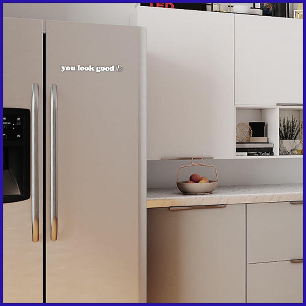 Đề Can Dán Trang Trí Gương Chiếu Hậu Xe Hơi Chống Thấm Nước In Chữ You Look Good Tip