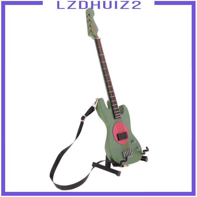 Mô Hình Đàn Guitar Điện Mini Bằng Gỗ 20cm Tỷ Lệ 1 / 6 #5