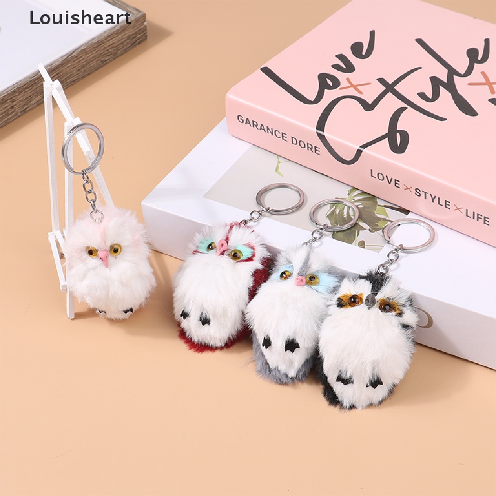 Móc Khóa Hình Cú Nhồi Bông Xinh Xắn Louisheart