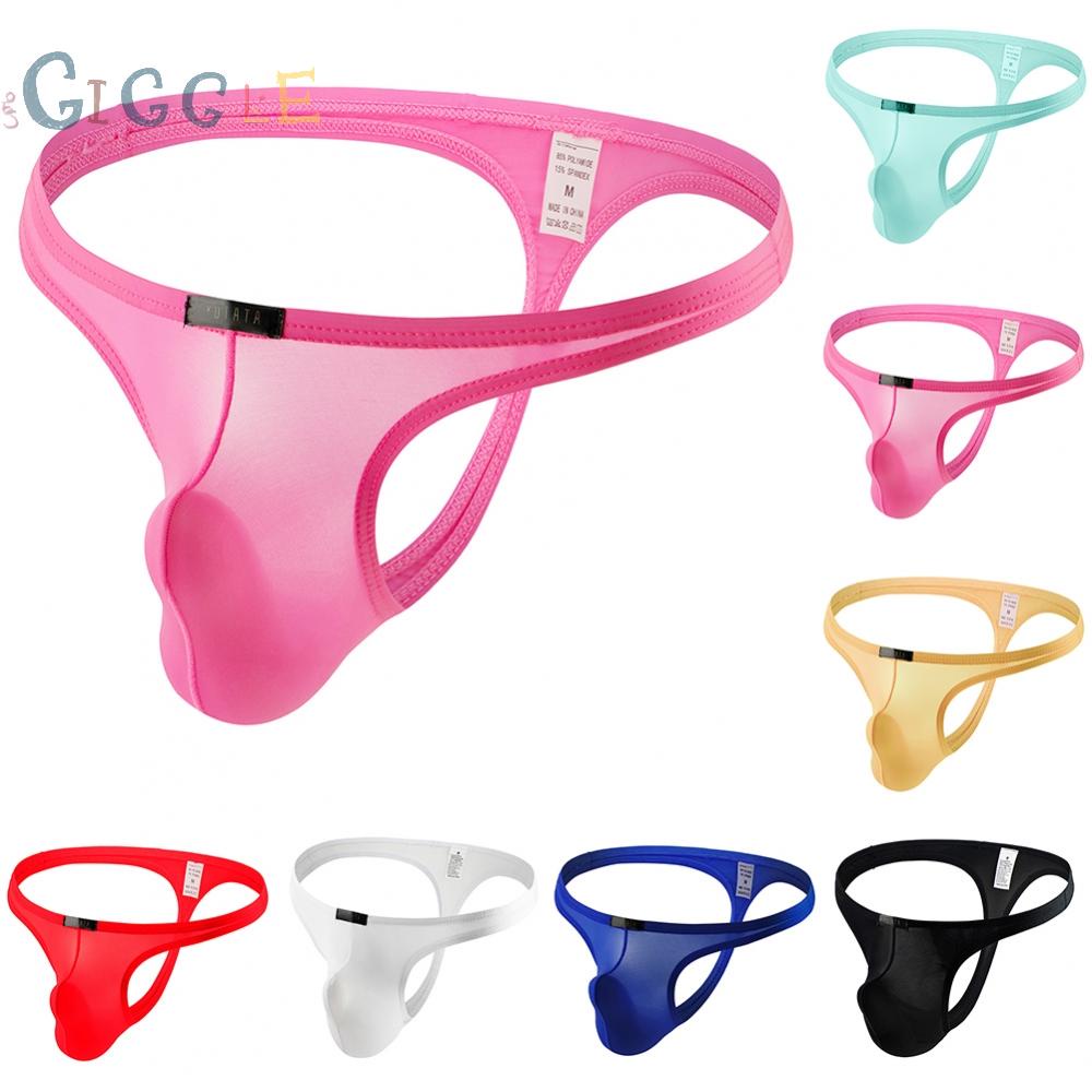 【GIGGLE】Thong Briefs Thong Gays Clothes Mens G-string Pouch Panties Sexy Lingerie