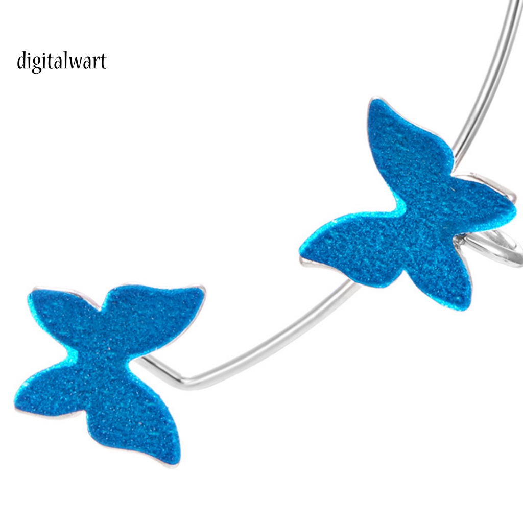 Kỹ Thuật Số| 1 Đôi Bông Tai Hình Bướm Nhiều Màu Sắc An Toàn Dành Cho Nữ