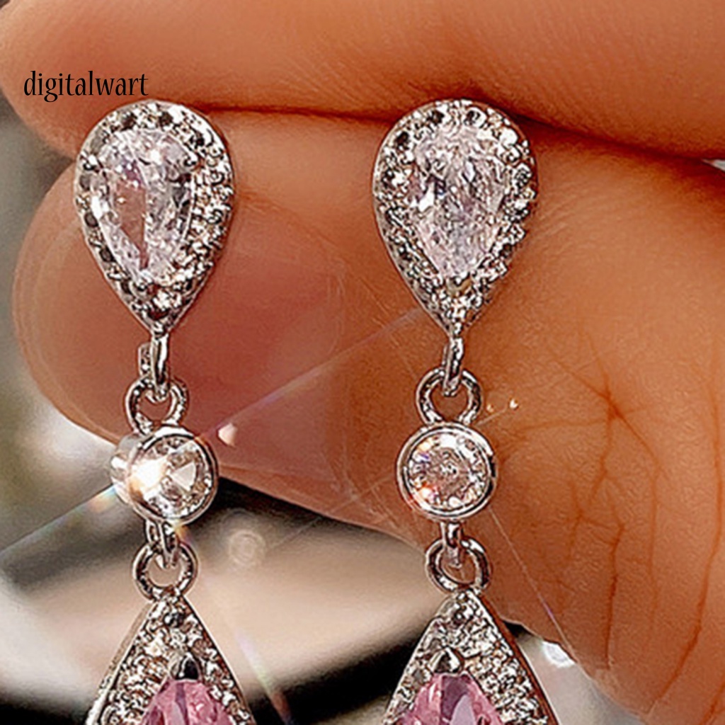 Kỹ Thuật Số| 1 Đôi Bông Tai Hình Giọt Nước Dát Đồng Thời Trang