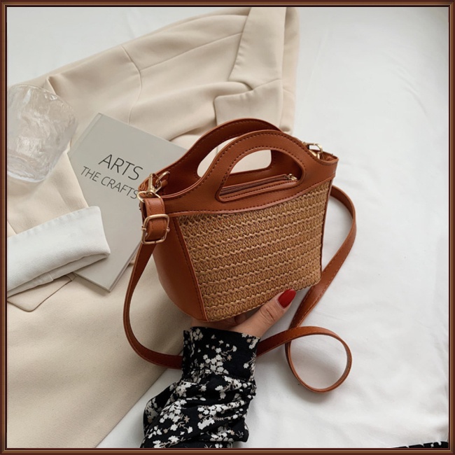 Túi Đeo Chéo Dệt Tay Phong Cách Bohemian Ngọt Ngào Cho Nữ