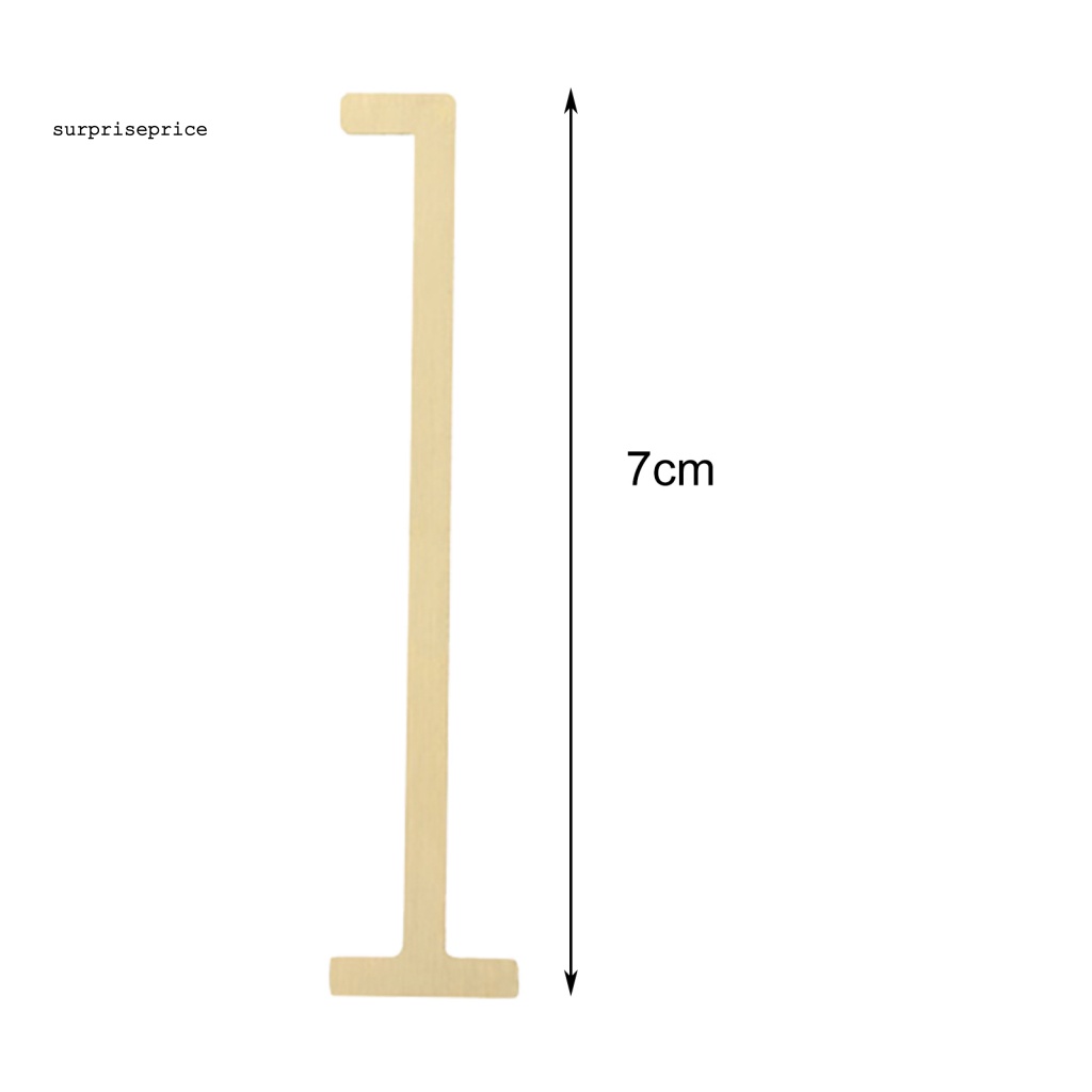 Phụ Kiện Số 7cm Bằng Đồng Thau 1-9 Hiệu Ứng 3D Gắn Tường Trang Trí Nhà Cửa