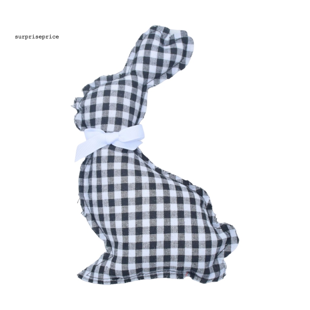 Spa Thỏ Nhồi Bông Bằng Vải Cotton PP Đính Nơ Ruy Băng Thủ Công Đáng Yêu Trang Trí Lễ Phục Sinh
