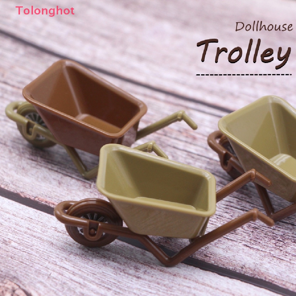 1 Mô Hình Xe Đẩy Nông Trại Mini Tỉ Lệ 1: 12 Trang Trí Nhà Búp Bê