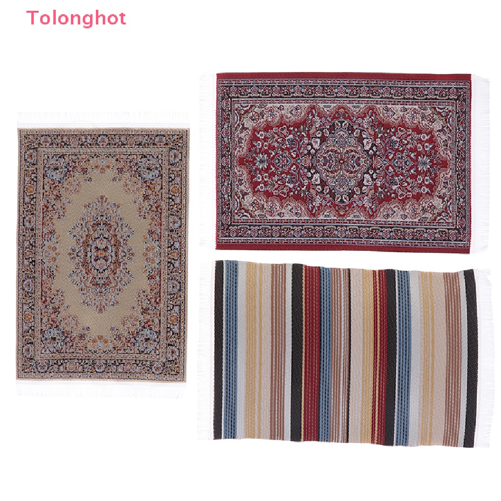 1 Thảm Trải Sàn Thổ Nhĩ Kỳ Tỷ Lệ 1: 12 Trang Trí Nhà Búp Bê