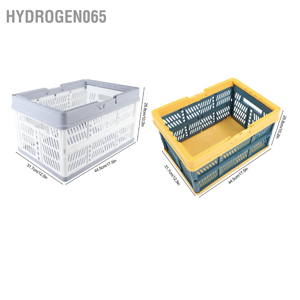 Hydrogen065 Giỏ có thể gập lại tay cầm Thùng lưu trữ chống nước PP cho nhà bếp phòng ngủ văn