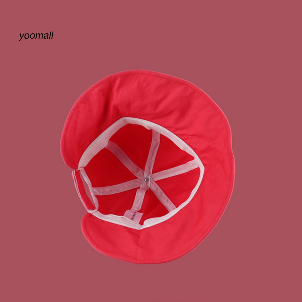 Nón Tai Bèo Đi Biển Vành Ngắn Lưng Gấp Gọn Màu Trơn Cho Nữ