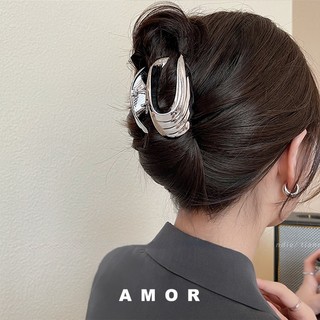 Hình Kim Loại Nhỏ Kẹp Tóc Cá Mập Kẹp Nữ Hindbrain Muỗng Updo Grip