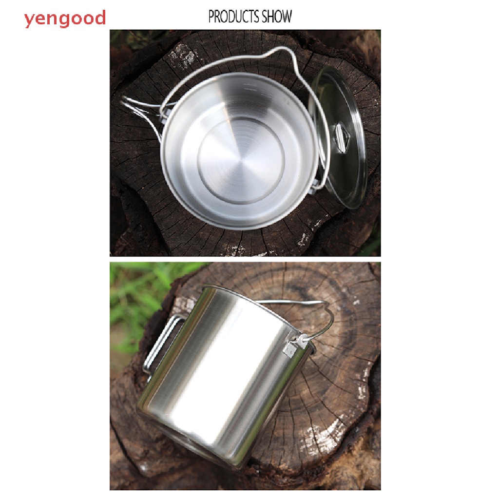 Cốc Cà Phê Bằng Thép Không Gỉ Có Tay Cầm Có Thể Gấp Gọn Tiện Dụng Mang Theo Du Lịch