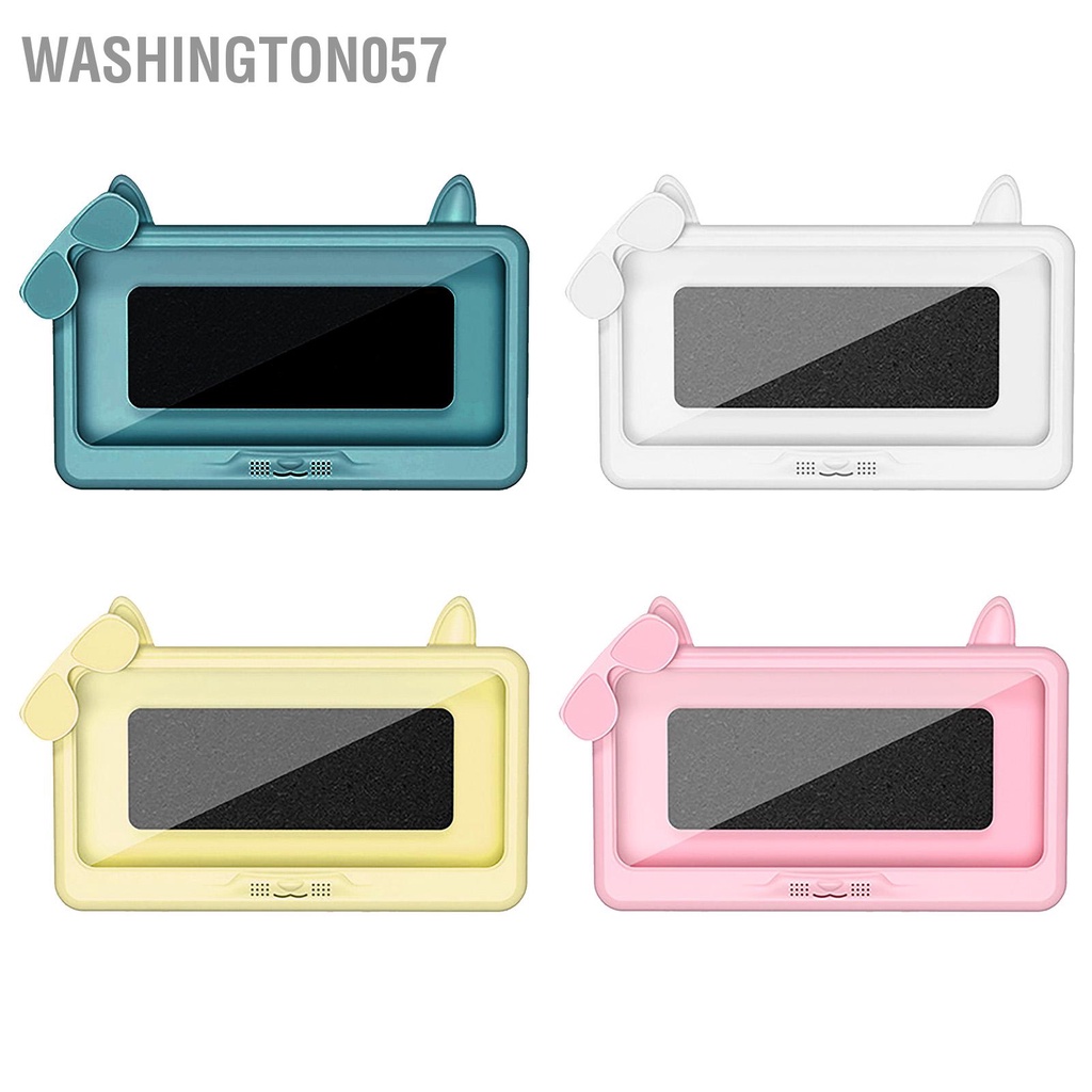 Washington057 Tắm Giá Đỡ Điện Thoại Tai Mèo Hoạt Hình Xoay 360 Độ Chống Nước Ngăn Ếch Đấm Treo Tường
