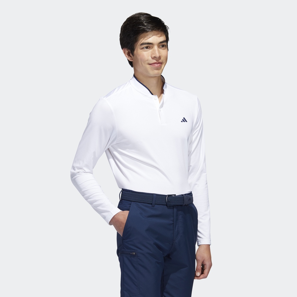 Adidas Đánh gôn Áo Polo Dài Tay Nam trắng HS7578