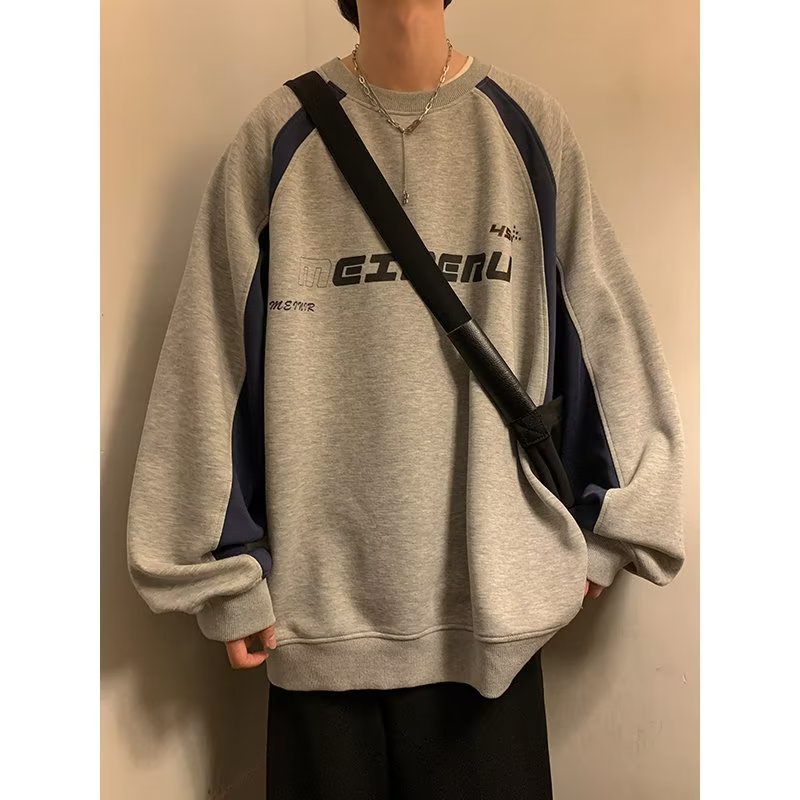 Áo Sweater Cổ Tròn Dáng Rộng Phong Cách Đường Phố Thời Trang Mùa Xuân 2023