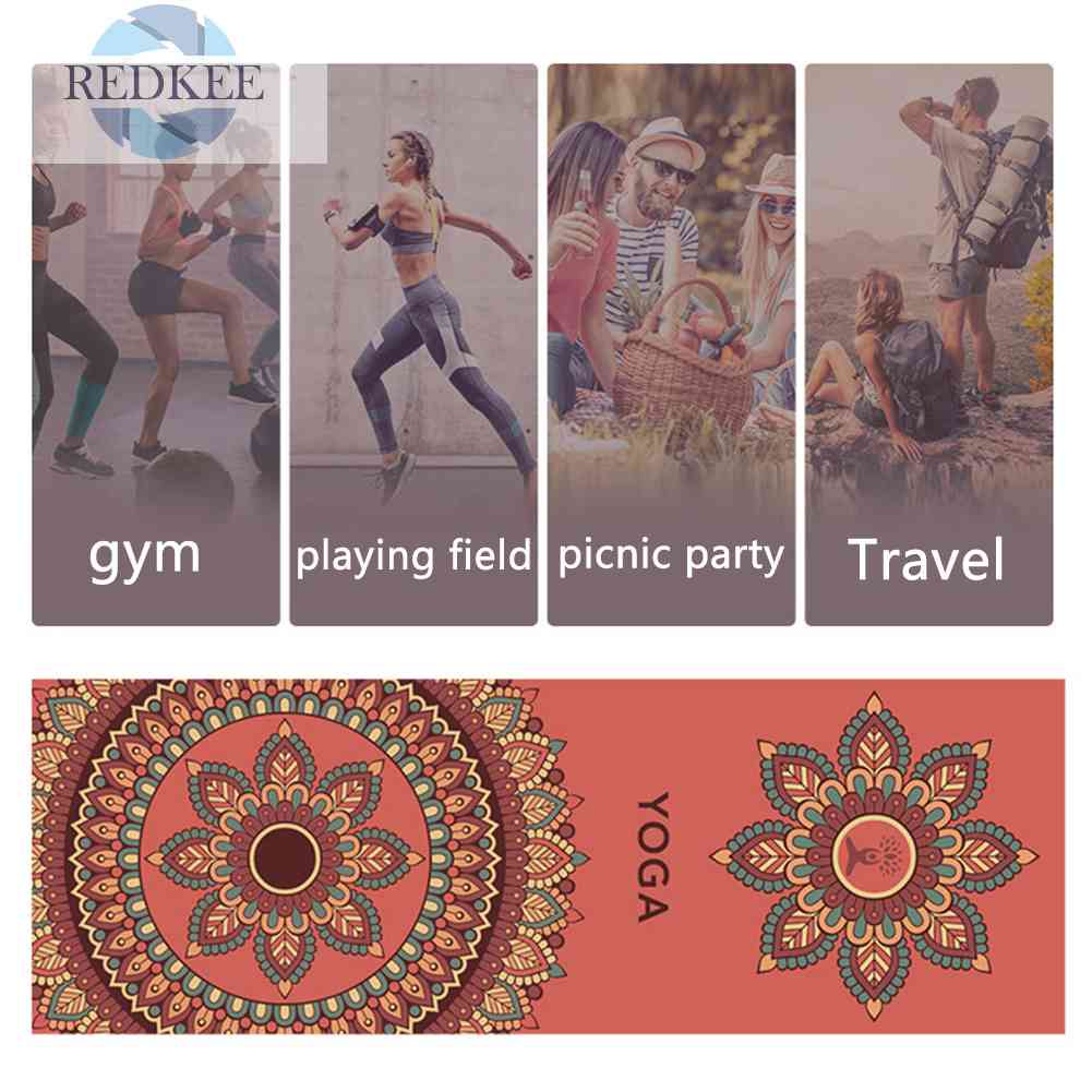 Thảm Tập Yoga Tại Nhà Bằng Sợi Micro Thiết Kế Gấp Gọn Tiện Dụng