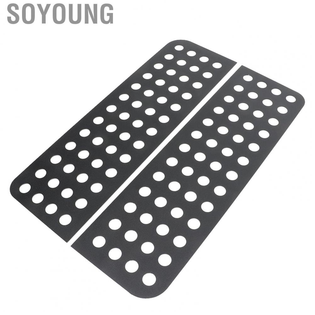 Soyoung 2 Pcs Rear Door Window Decals Aluminium Alloy Glass Panel Trim Strip  for Wrangler JK Unlimited 2007 2008 2009-2017