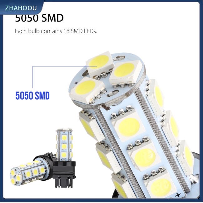 ☃Nhà Cửa☃ Set 10 Bóng Đèn 3157 3156 18smd Led 360 Độ Ánh Sáng Trắng Dành Cho Ô Tô