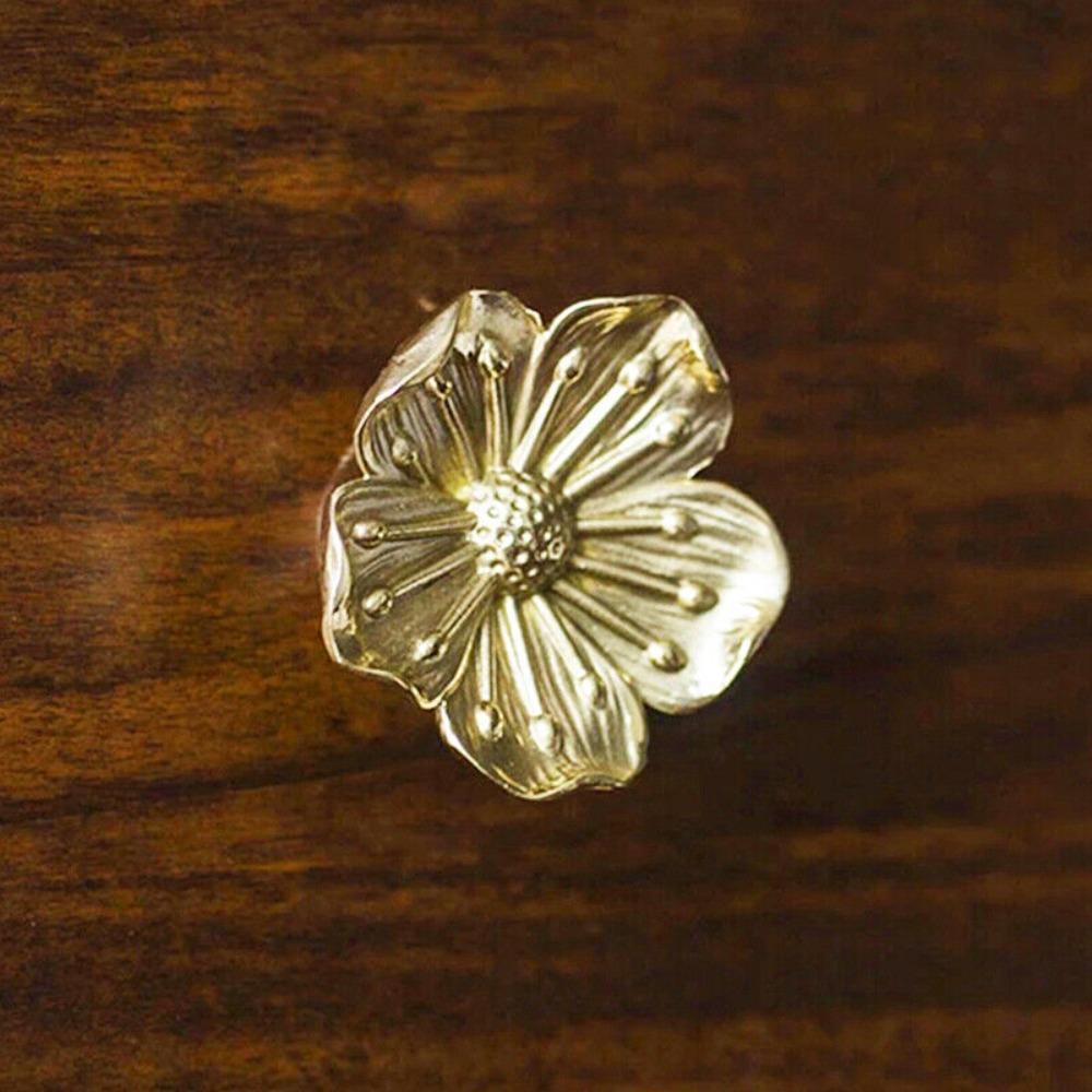 LANFY Tay Nắm Cửa Tủ / Ngăn Kéo Hình Hoa Mận