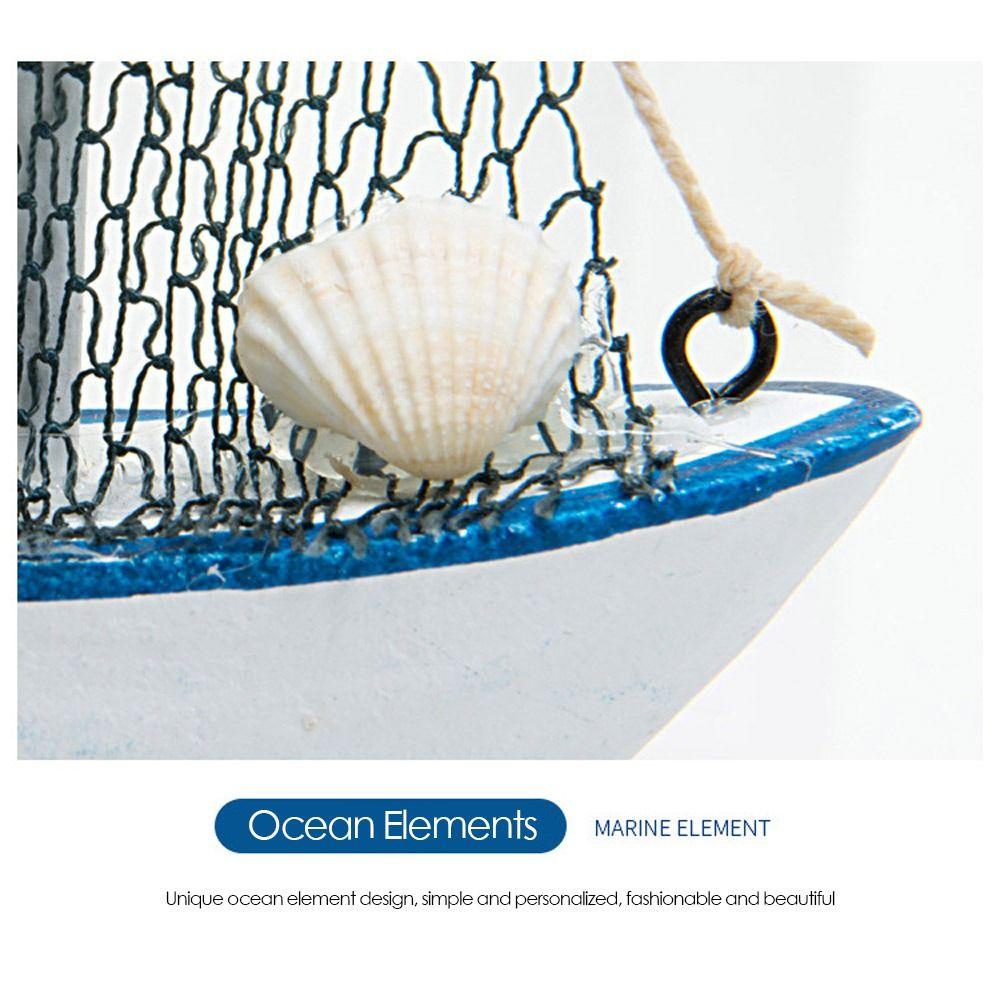 LAKAMIER Mô Hình Thuyền Buồm Bằng Gỗ Dùng Trang Trí Độc Đáo