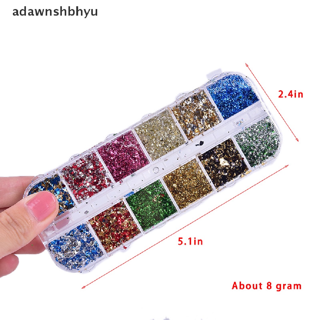 Hộp 8g Sequin Hình Bông Tuyết Dùng Trang Trí Móng Nghệ Thuật
