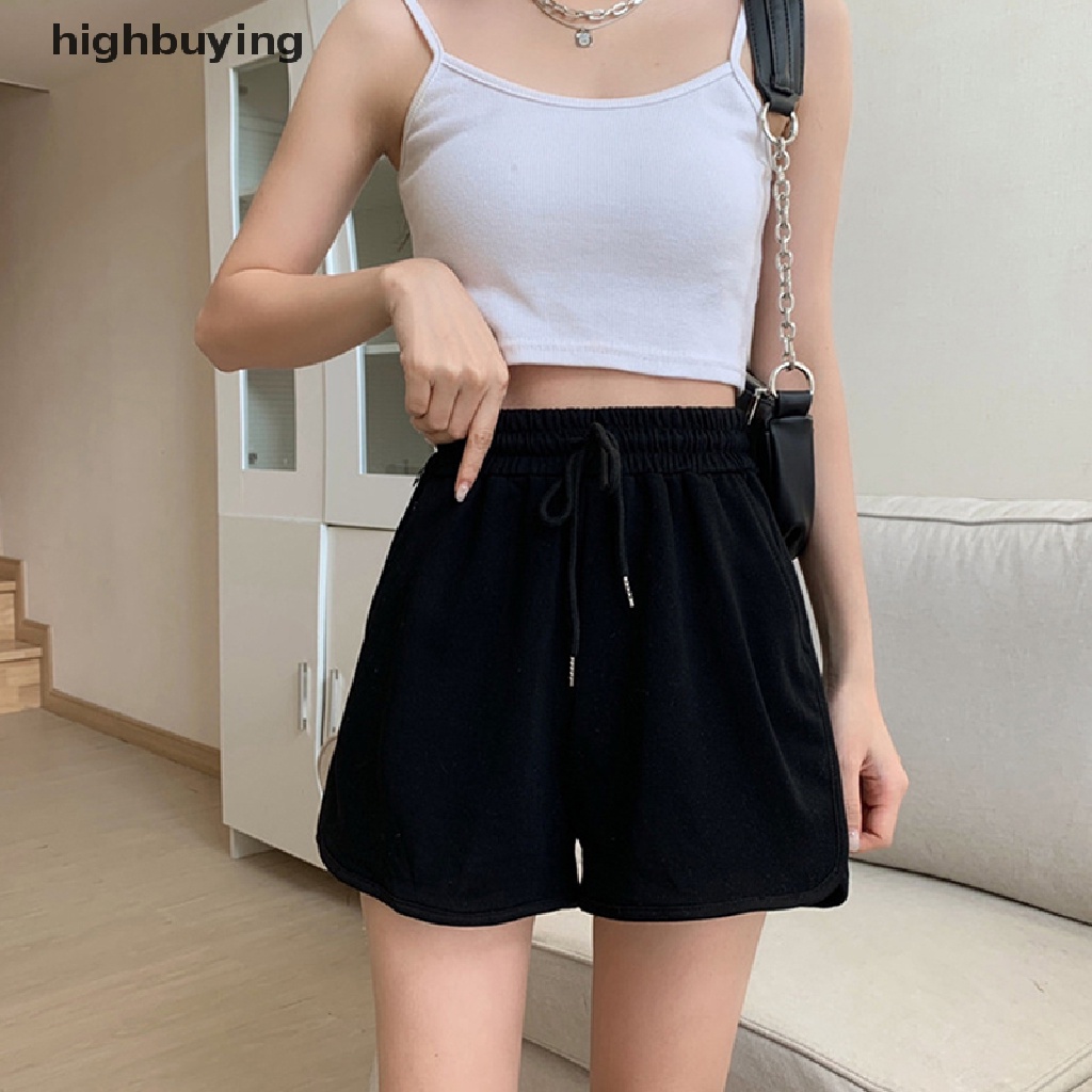 Quần ngắn ống rộng Màu Sắc Thời Trang Mùa Hè Cho Nữ