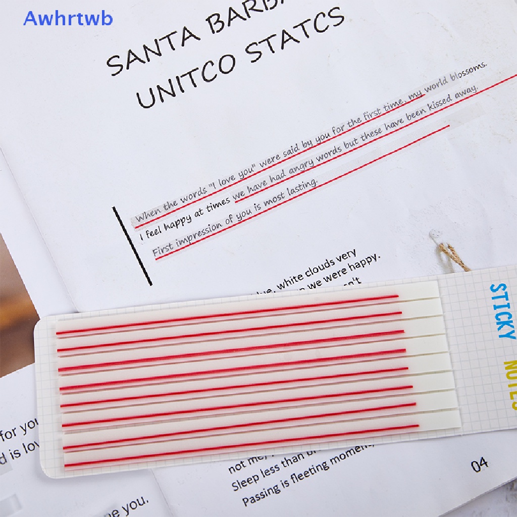 Awhrtwb Nhãn Dán Ghi Chú Dạ Quang Trong Suốt Siêu Mỏng Tiện Dụng Cho Văn Phòng Trường Học Mới