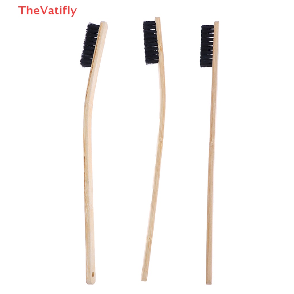 [Thevalifly] Bàn Chải Làm Sạch Vành Động Cơ Xe Hơi Và Trung Tâm Bằng Thép Có Tay Cầm Làm