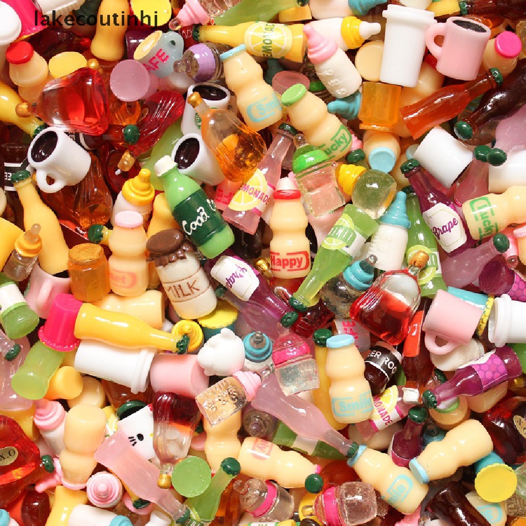 Set 10 / 20 Chai Nước Ngọt Mini Trang Trí Nhà Búp Bê