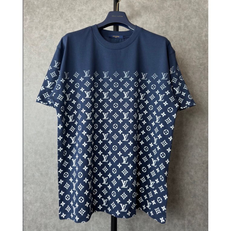 Áo Thun Cotton Tay Ngắn Cổ Tròn In Họa Tiết Gradient Plus Size Unisex