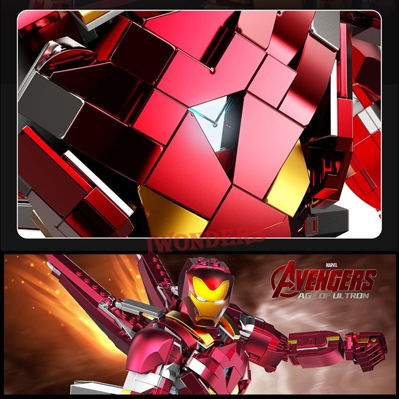 Đồ Chơi Lắp Ráp Nhân Vật Tony Stark MK50 Nano 2023