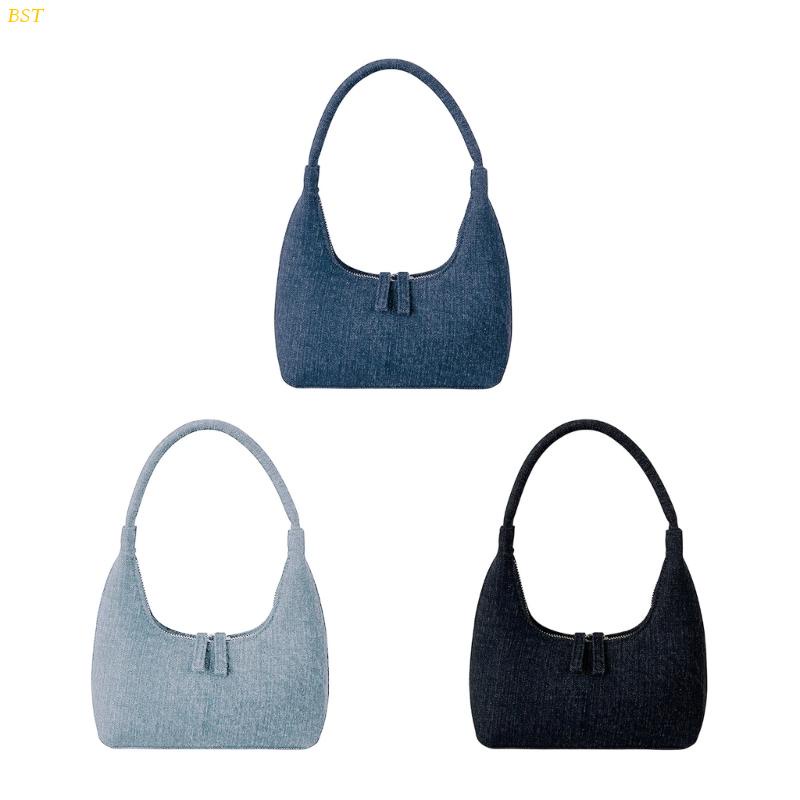 Túi Tote Đeo Vai / Kẹp Nách Hình Bán Nguyệt Phong Cách Hàn Quốc Thời Trang Cho Nữ