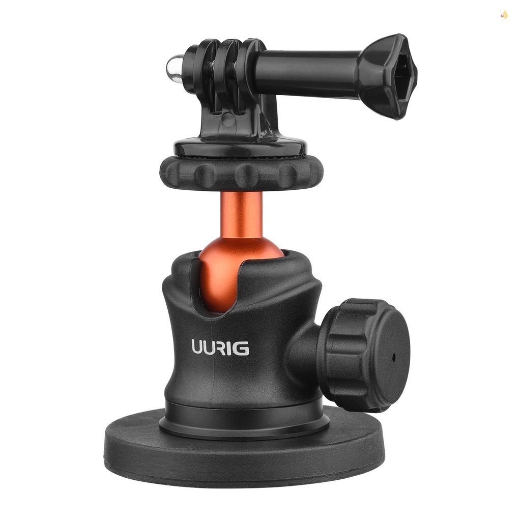 Giá Đỡ Máy Ảnh Đầu Bi Mini UURIG BH-07 Ốc Vít 1 / 4 Inch Có Đế Nam Châm Thay Thế Cho DJI / 11 / 10 / 9 Insta360 Action